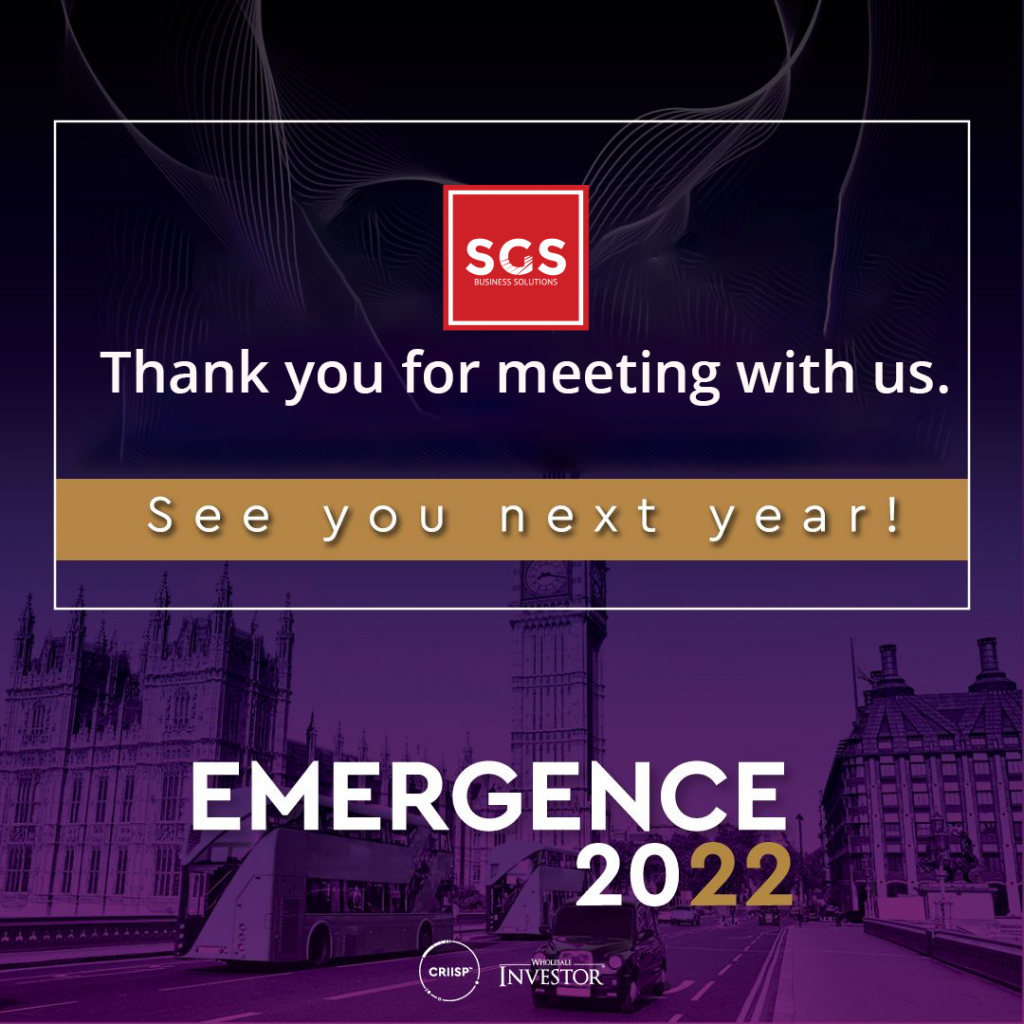 Participated at the Emergence 2022 conference in London, UK SGS JSC